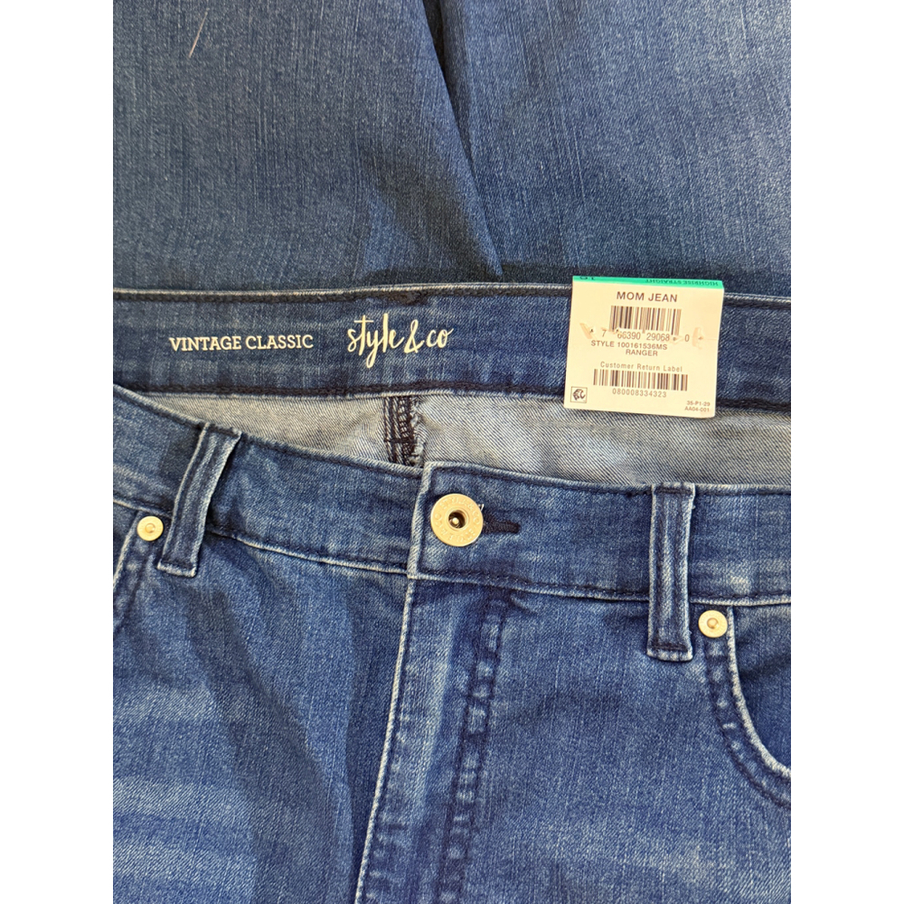 Style & Co. Size 16 Vintage Classic Mom Cropped Jeans NWT - Picture 4 of 4